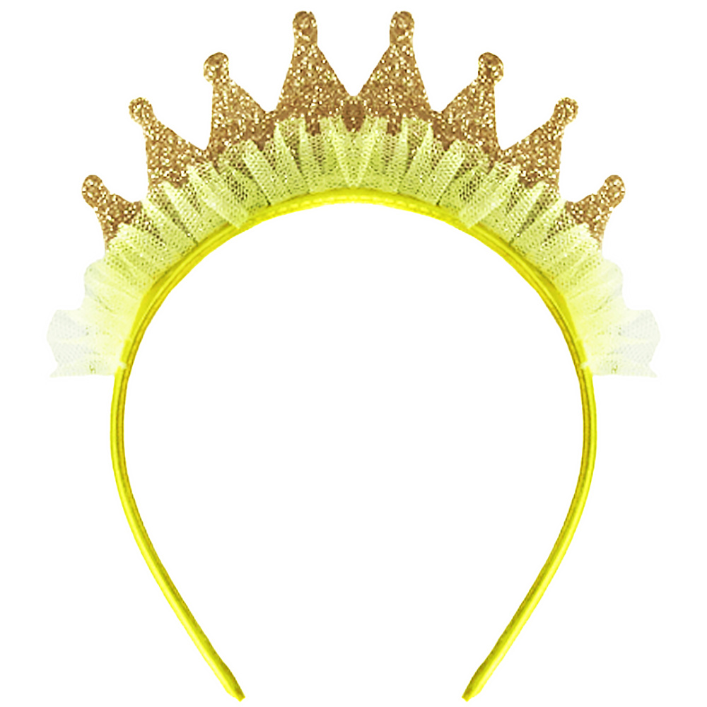 картинка Ободок, Сверкающая корона, Золото, с блестками, 1 шт. от магазина FiestaGift