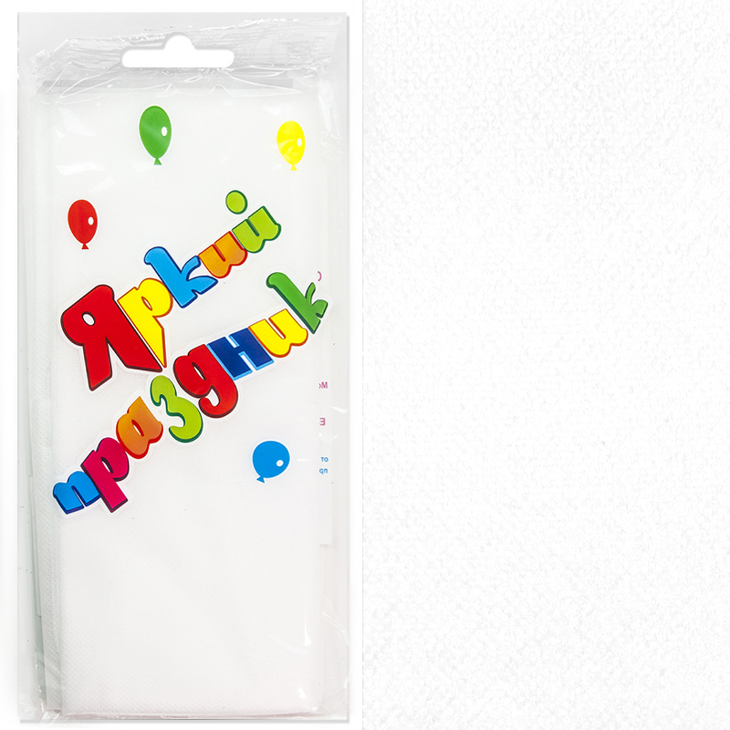 картинка Скатерть одноразовая, Белый, 120*160 см, 1 шт. от магазина FiestaGift