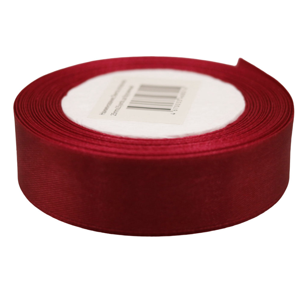 картинка Лента атласная,25mmx25yards, цв.брусничный от магазина FiestaGift