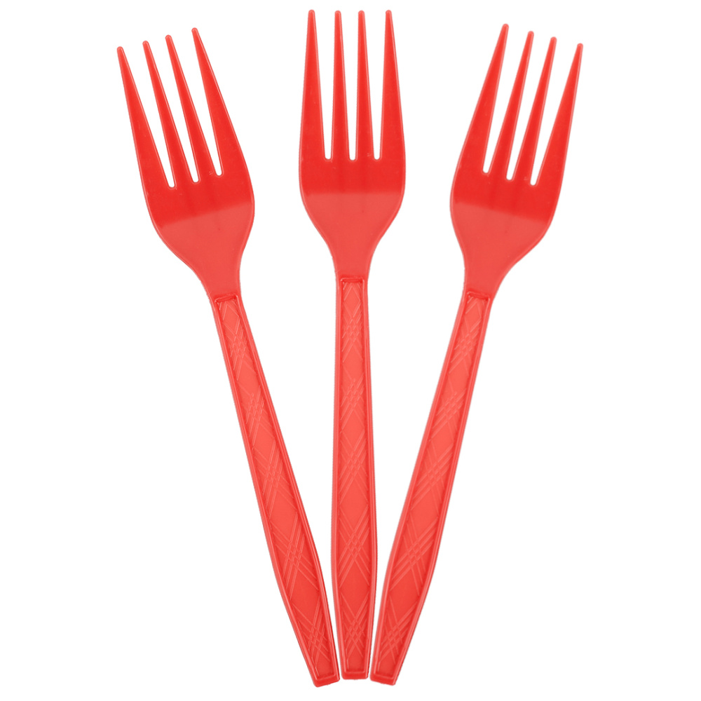картинка Вилки, Красный, 15 см, 10 шт. в упак. от магазина FiestaGift