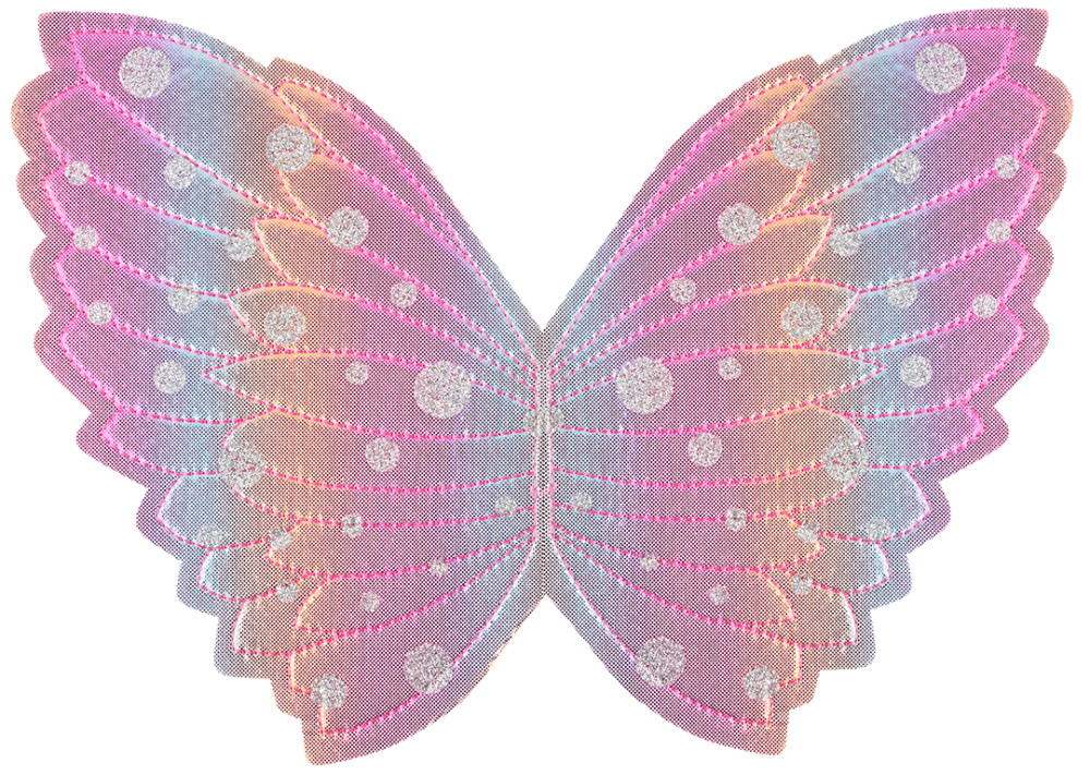 картинка Крылья, Ангел, Нежная радуга, Металлик, 34*25 см, 1 шт. от магазина FiestaGift