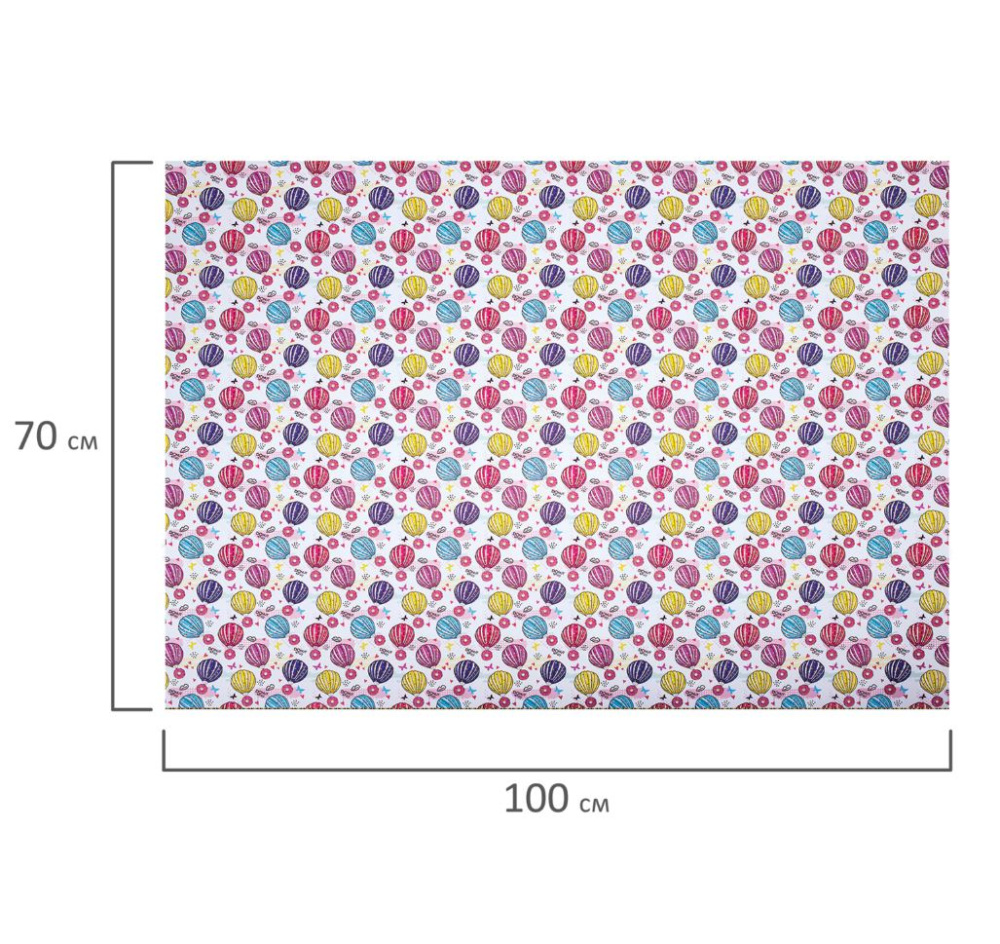 картинка Бумага упаковочная мелованная "For Kids" 70x100см, 10 дизайнов ассорти, ЗОЛОТАЯ СКАЗКА, 591918 от магазина FiestaGift