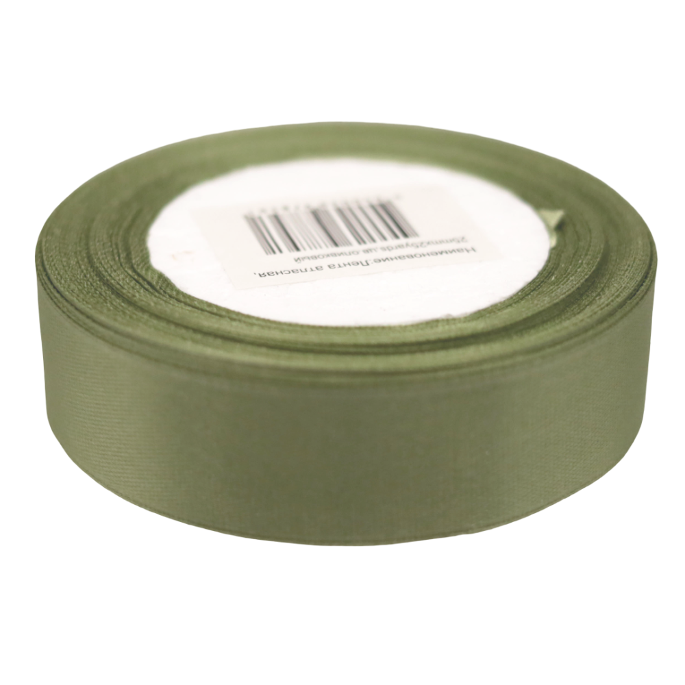 картинка Лента атласная,25mmx25yards, цв.оливковый от магазина FiestaGift