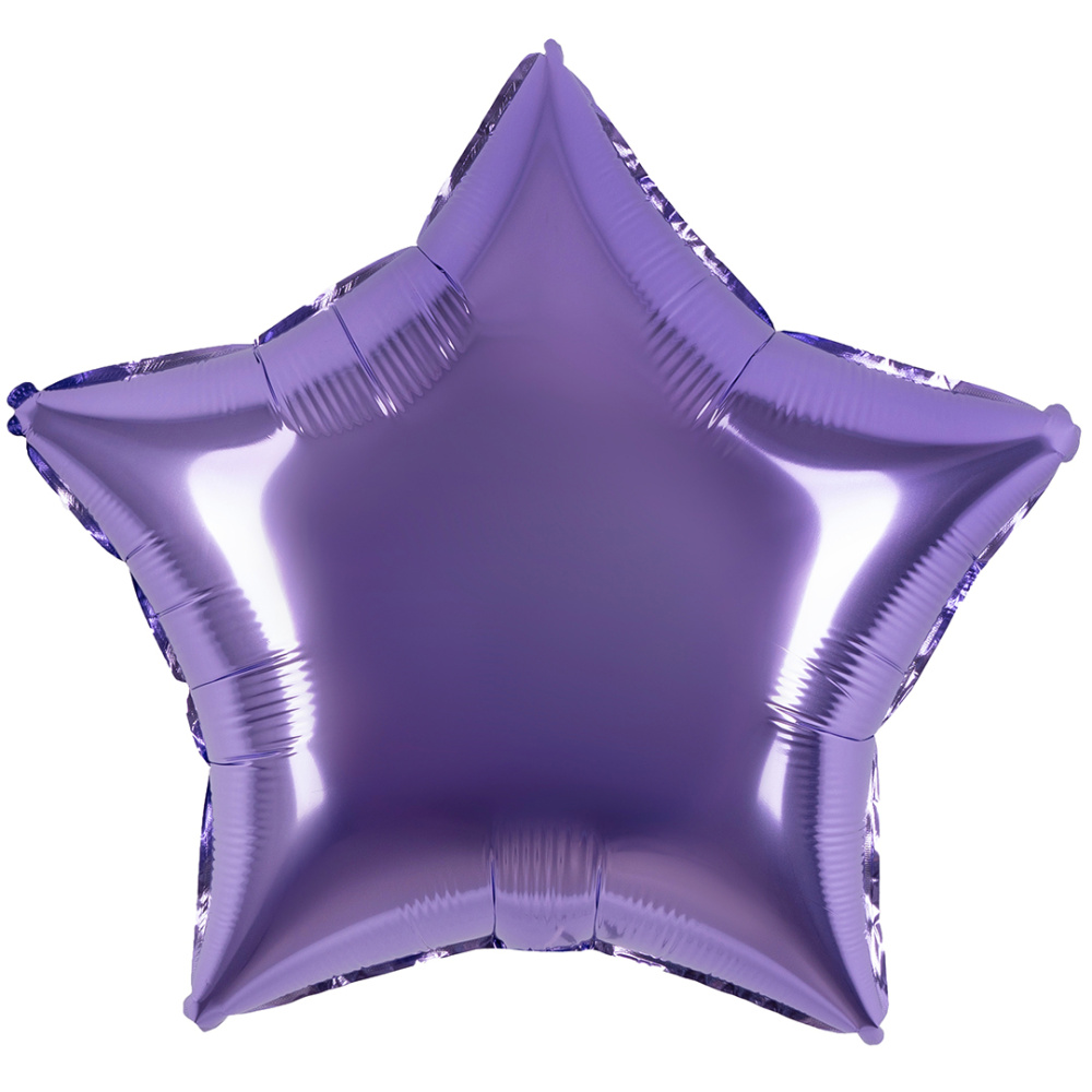 картинка Шар (18''/46 см) Звезда, Сиреневый, 1 шт. от магазина FiestaGift