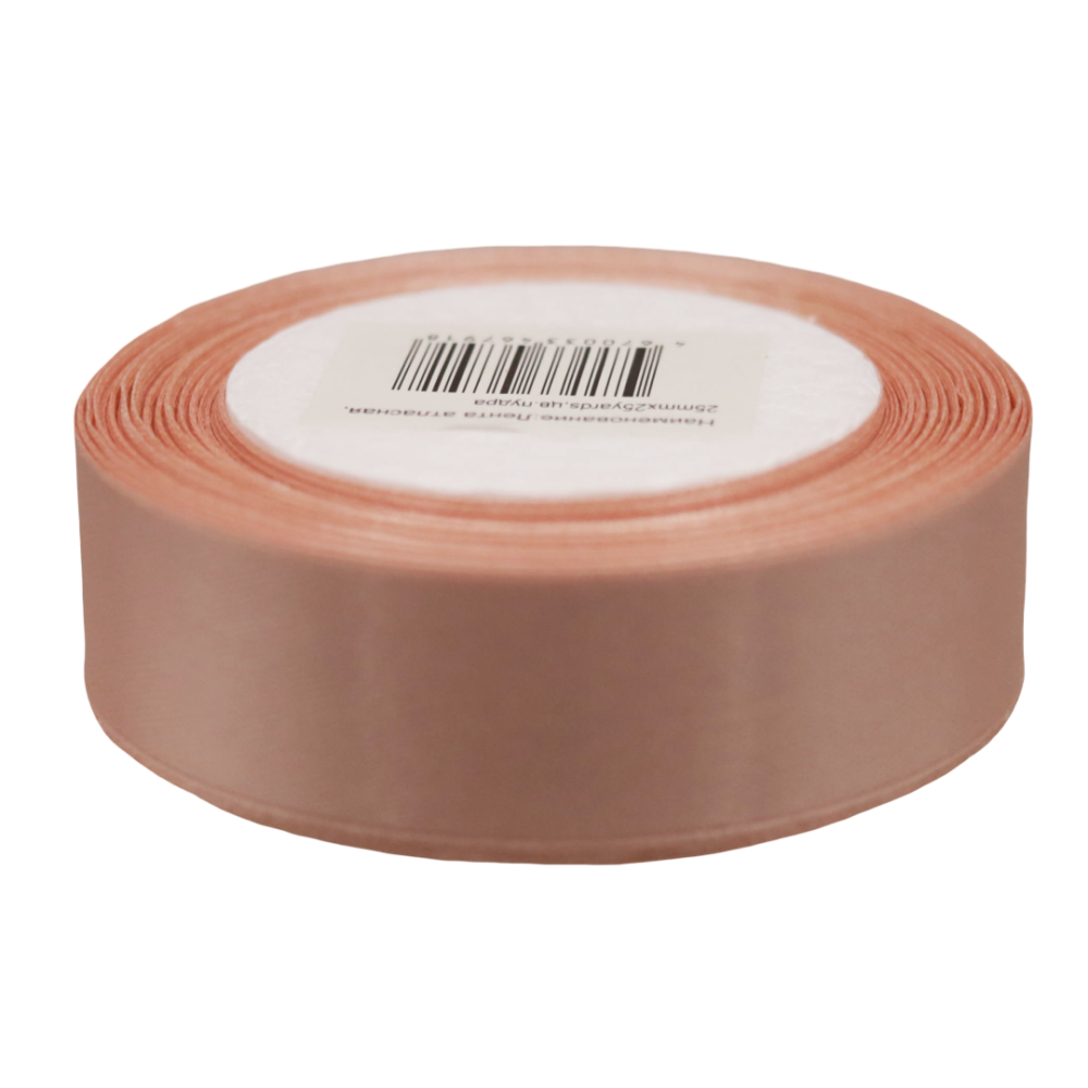 картинка Лента атласная,25mmx25yards, цв.пудра от магазина FiestaGift