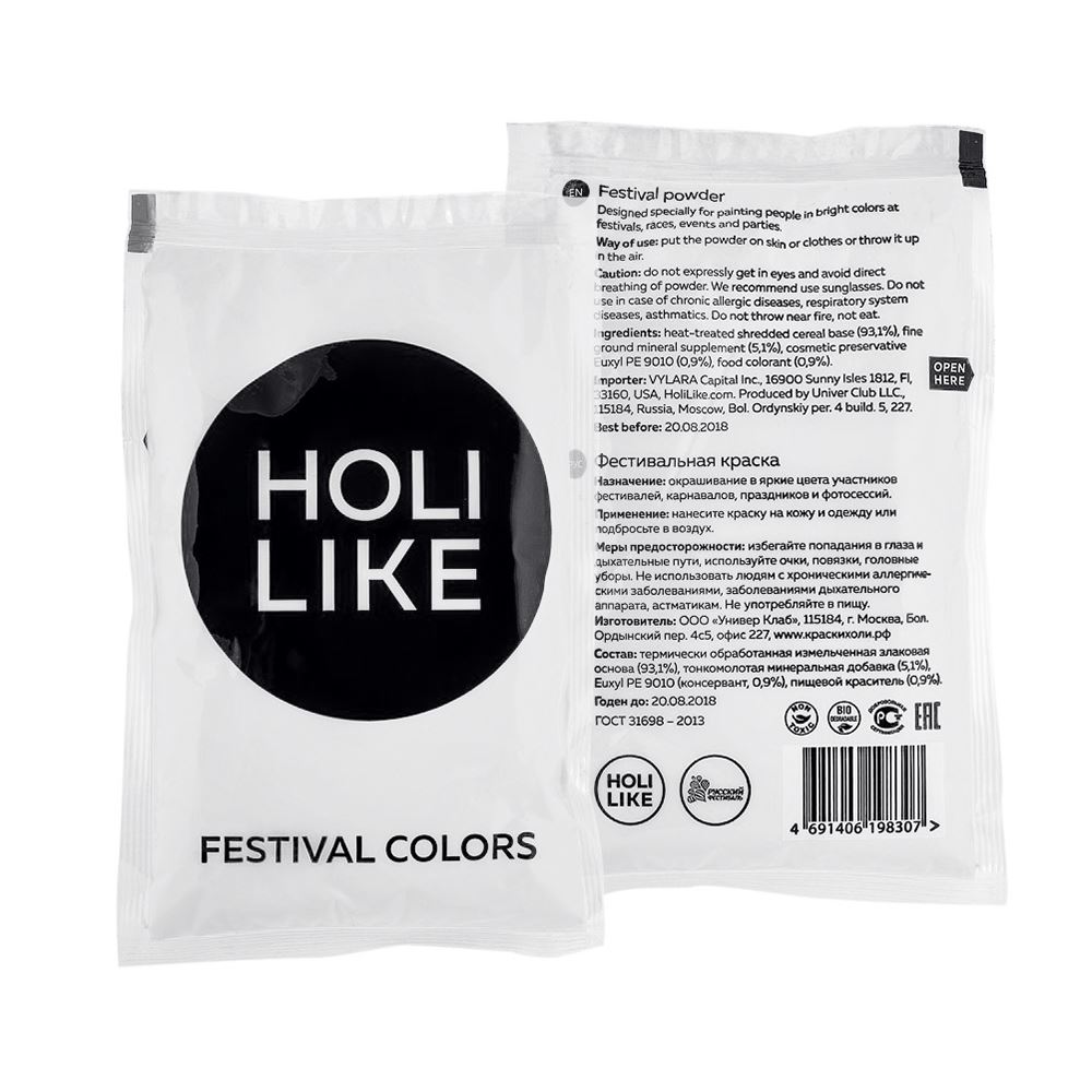картинка Краска Холи Лайк, Белый, 100 г. от магазина FiestaGift