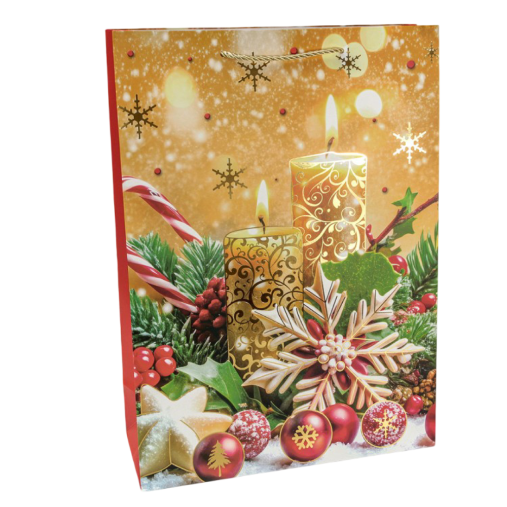 картинка Пакет подарочный "Новый год" (микс 420) 30*41,5*12 210г 1/20 1/120 от магазина FiestaGift.ru