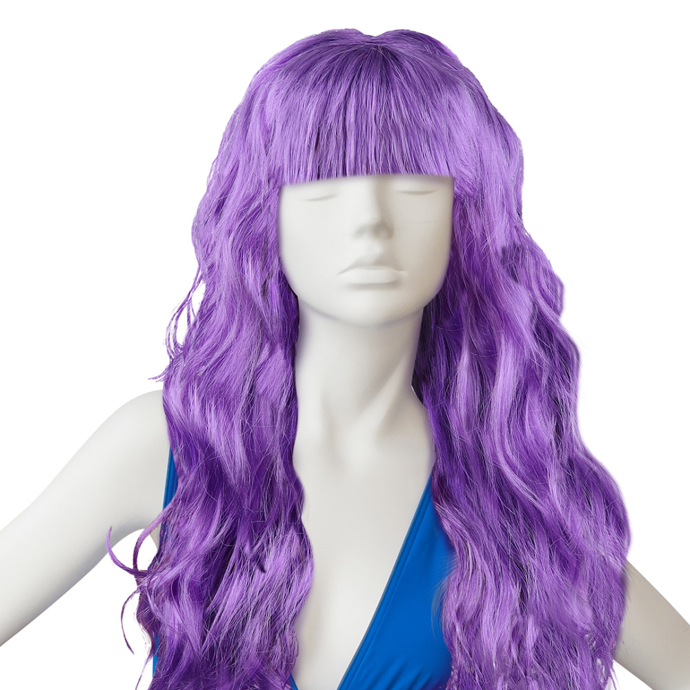 картинка Парик карнавальный, 160 гр, Локоны, Фиолетовый, 1 шт. в упак. от магазина FiestaGift