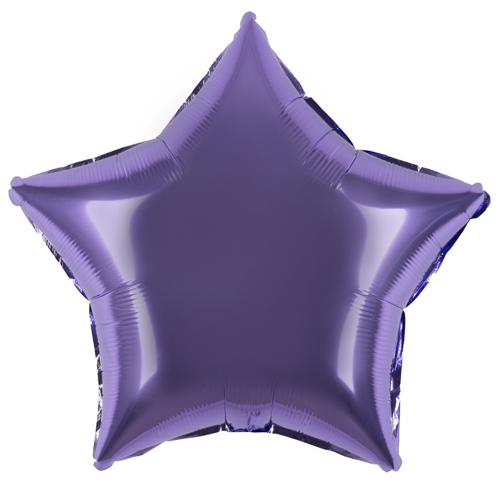 картинка Шар (18''/46 см) Звезда, Сиреневый, 1 шт. от магазина FiestaGift
