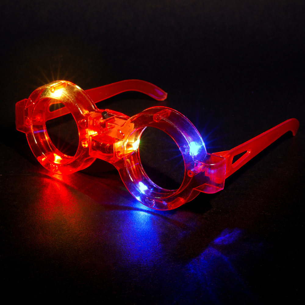 картинка Светодиодные очки, Ботаник, Красный, 1 шт. от магазина FiestaGift