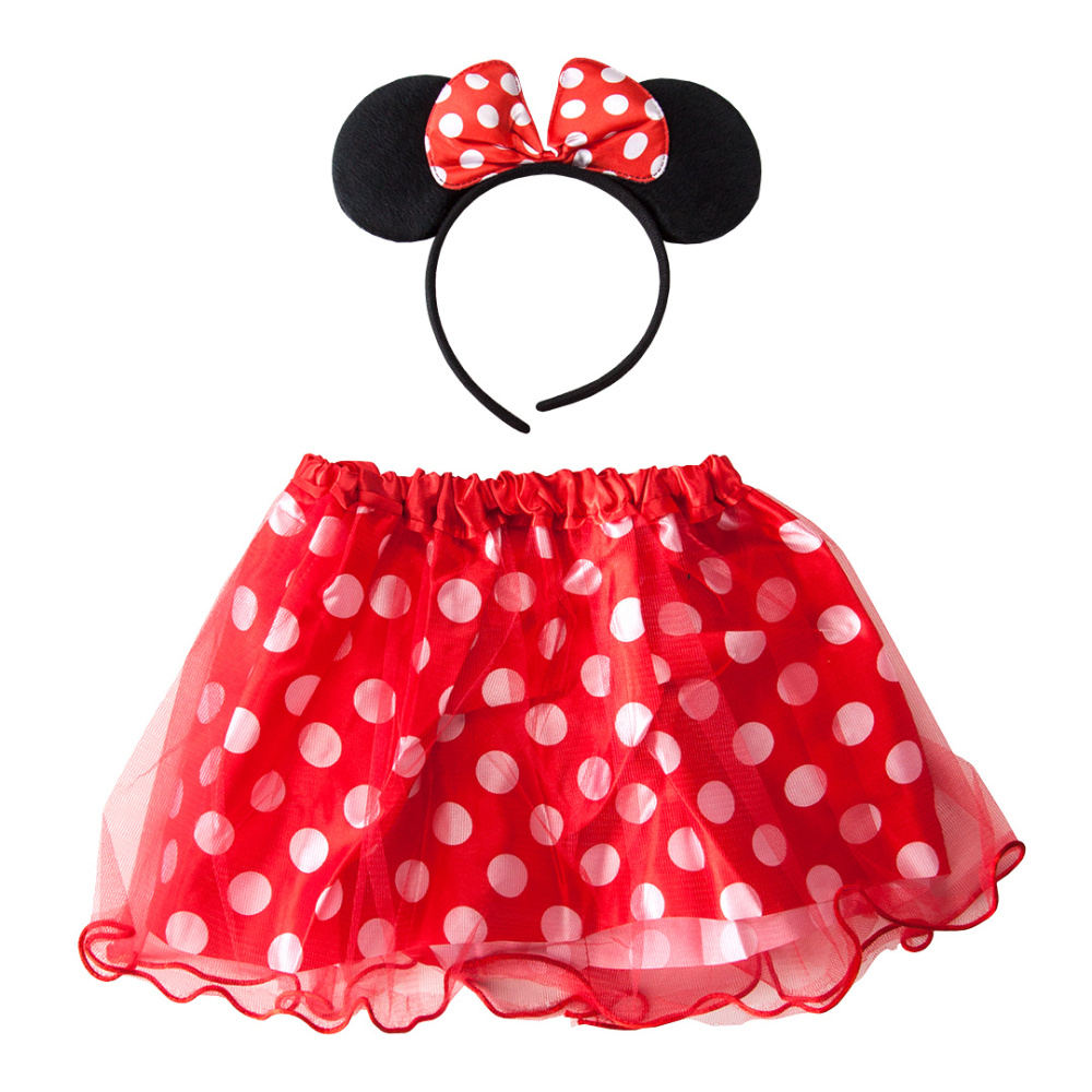 картинка Набор (ободок и юбочка), Мышка, Красный, 1 шт. от магазина FiestaGift