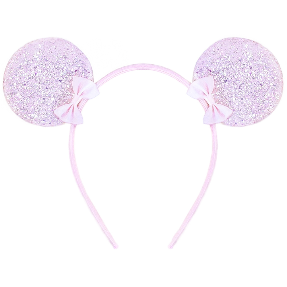 картинка Ободок, Мышка с бантиками, Розовый, 1 шт. от магазина FiestaGift