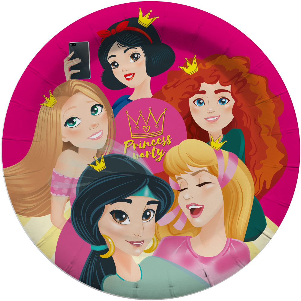 картинка Тарелки (7''/18 см) Принцессы, 6 шт. от магазина FiestaGift