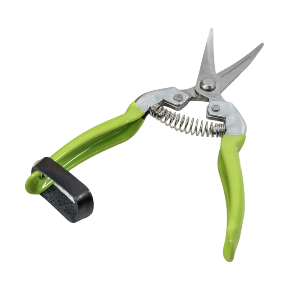 картинка Ножницы садовые 18,5см загнутые Зелёный 1/12 1/120 от магазина FiestaGift