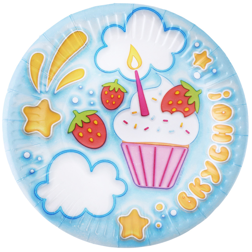картинка Тарелки (7''/18 см) Сладкий праздник, 6 шт. от магазина FiestaGift