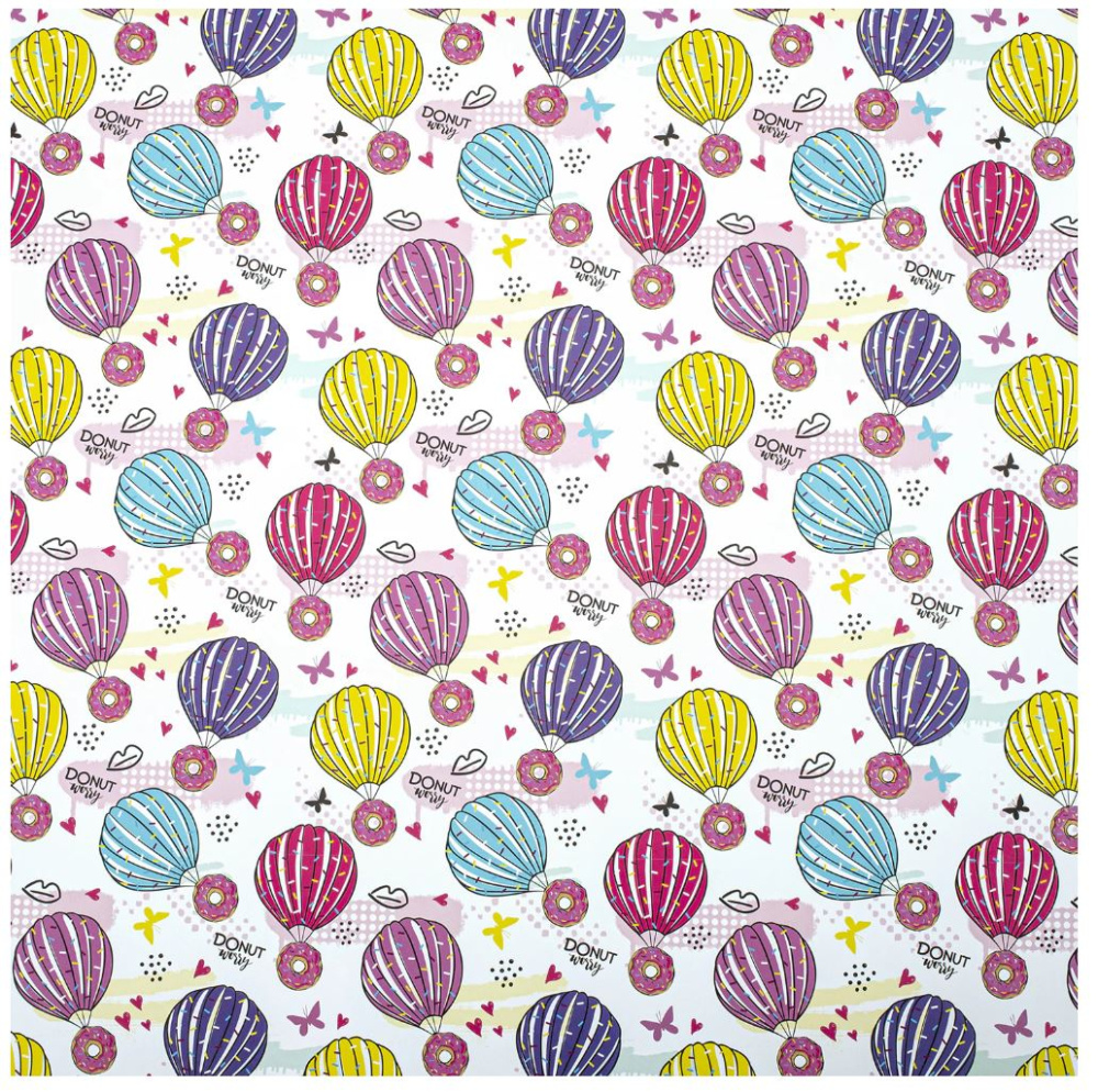 картинка Бумага упаковочная мелованная "For Kids" 70x100см, 10 дизайнов ассорти, ЗОЛОТАЯ СКАЗКА, 591918 от магазина FiestaGift