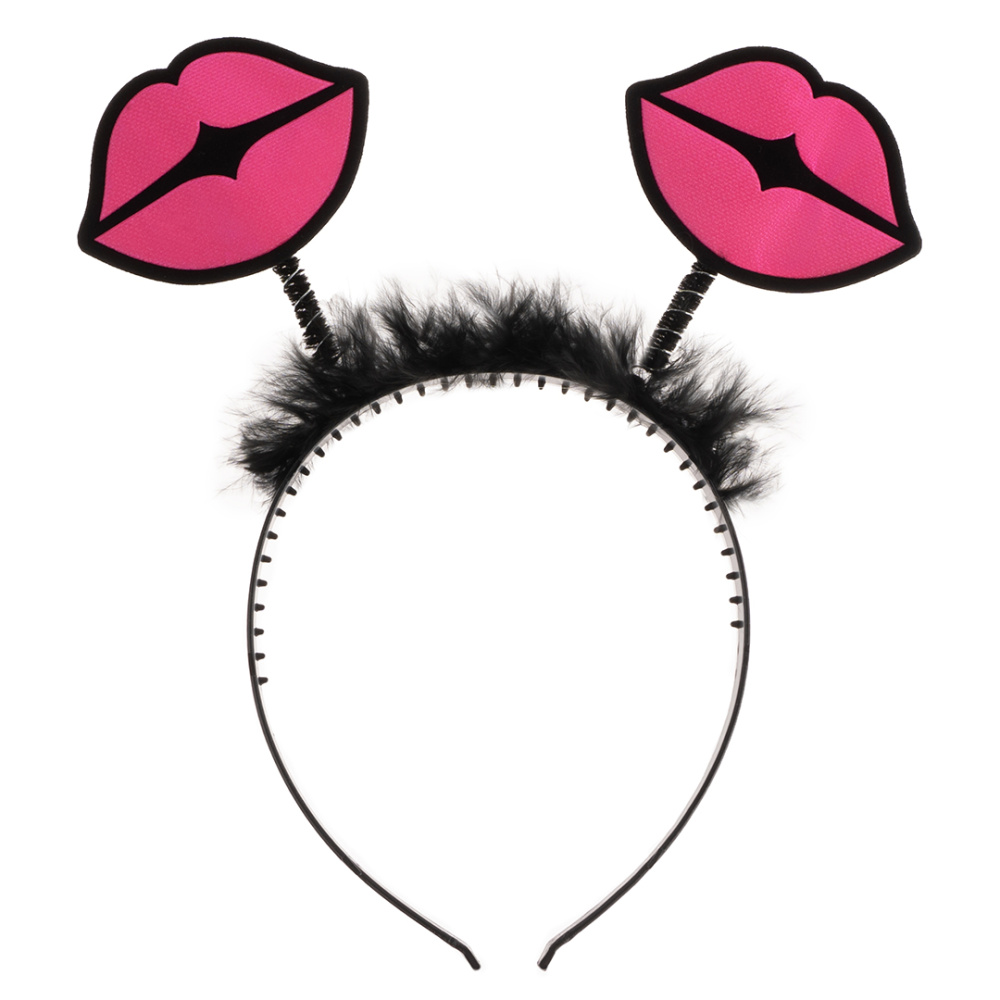 картинка Ободок на Девичник, Губки, Розовый, 1 шт. от магазина FiestaGift