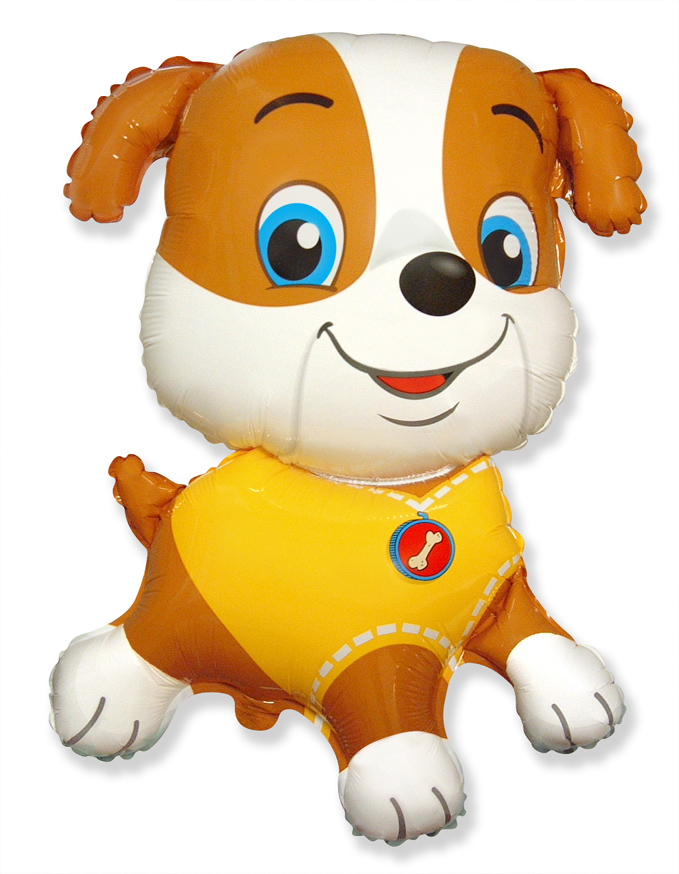 картинка Шар (14''/36 см) Мини-фигура, Бульдог, 1 шт. от магазина FiestaGift