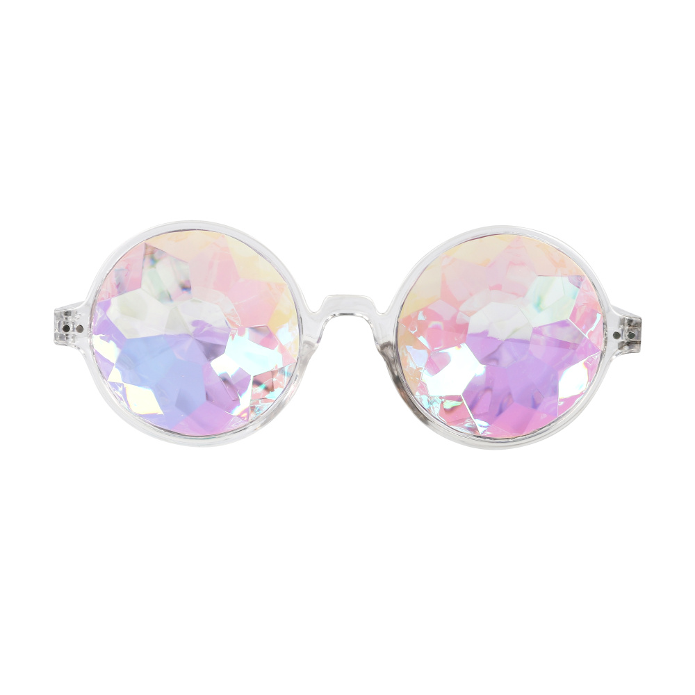 картинка карнавальные очки, Гламурные калейдоскопы, Белый, 1 шт. от магазина FiestaGift