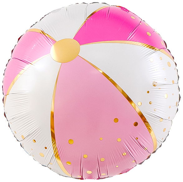 картинка Шар (18''/46 см) Круг, Мяч, Розовый, 1 шт. от магазина FiestaGift