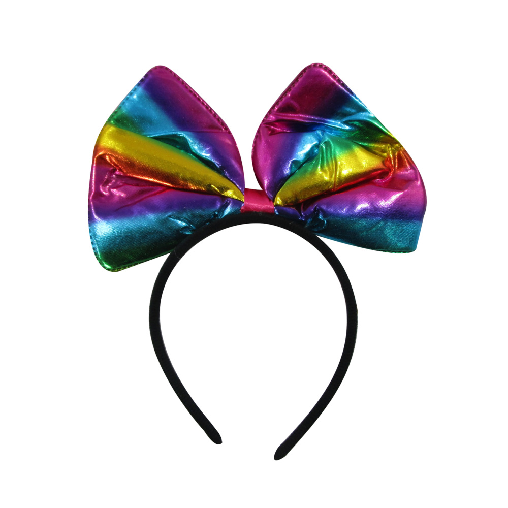 картинка Ободок Бант, Радужный, Металлик, 1 шт. от магазина FiestaGift