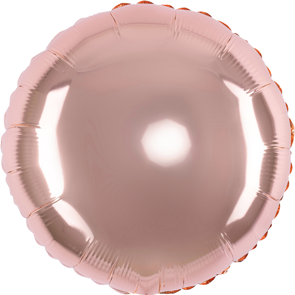 картинка Шар (18''/46 см) Круг, Розовое Золото, 1 шт. от магазина FiestaGift