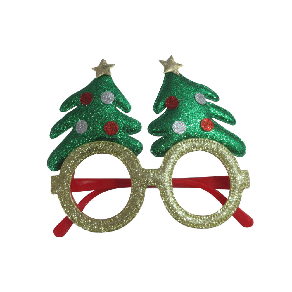 картинка Очки, Елочки, Зеленый/Золото, 1 шт. от магазина FiestaGift