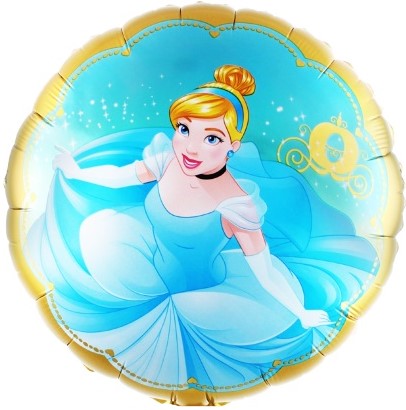 картинка Шар (18''/46 см) Круг, Золушка, 1 шт. от магазина FiestaGift