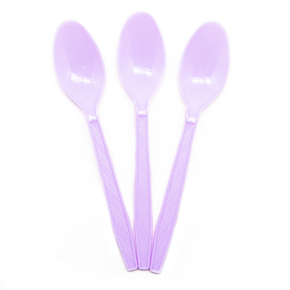 картинка Ложки, Сиреневый, 15 см, 10 шт. в упак. от магазина FiestaGift
