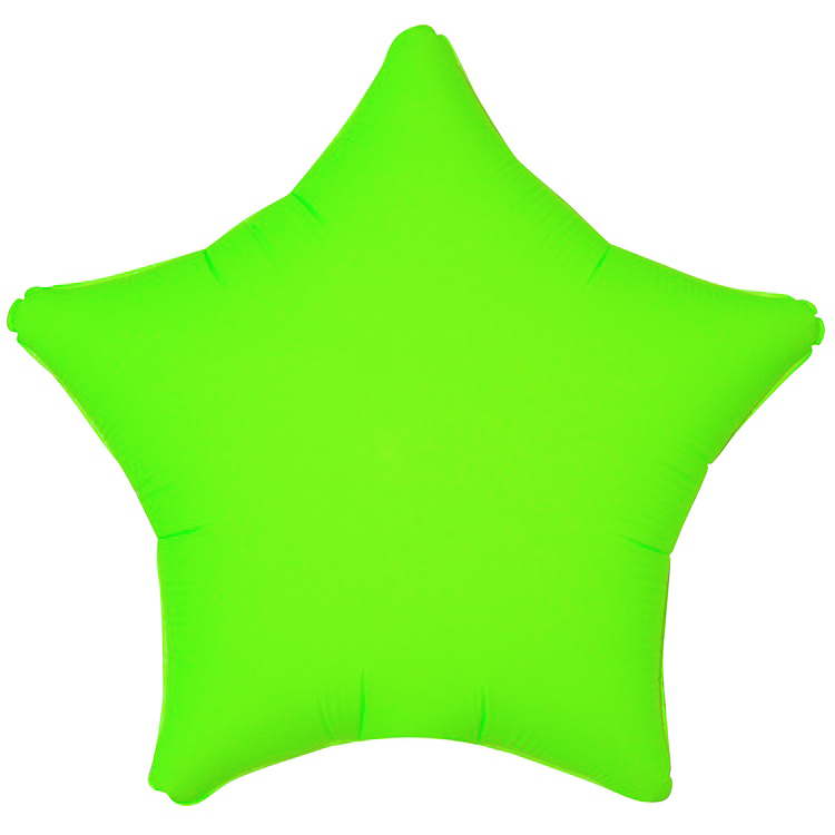 картинка Шар (18''/46 см) Звезда, Салатовый, Неон, 1 шт. от магазина FiestaGift