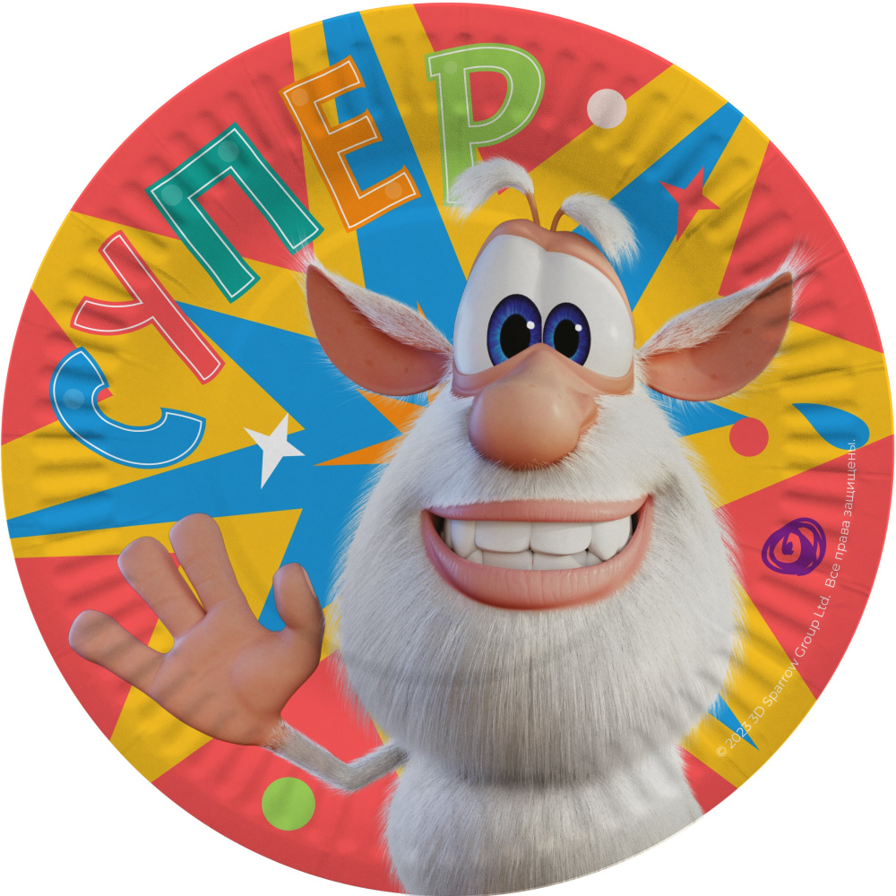 картинка Тарелки (7''/18 см) Супер Буба, 6 шт. от магазина FiestaGift