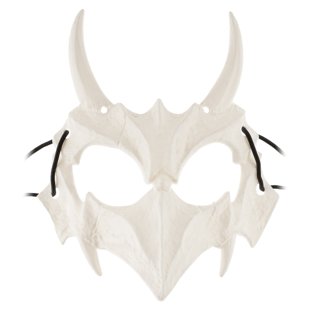 картинка Карнавальная маска, Костяной демон, Белый, 18*20 см, 1 шт. от магазина FiestaGift