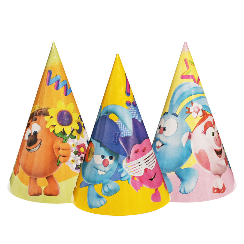 картинка Колпаки, Смешарики, Ассорти, 6 шт. в упак. от магазина FiestaGift