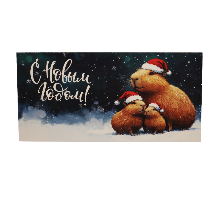 картинка 70162 Конверт для денег Код В Три капибары. NG от магазина FiestaGift