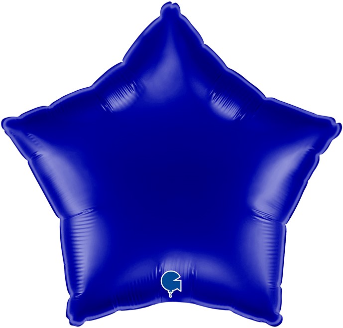 картинка Шар (18''/46 см) Звезда, Темно-синий, 1 шт. от магазина FiestaGift