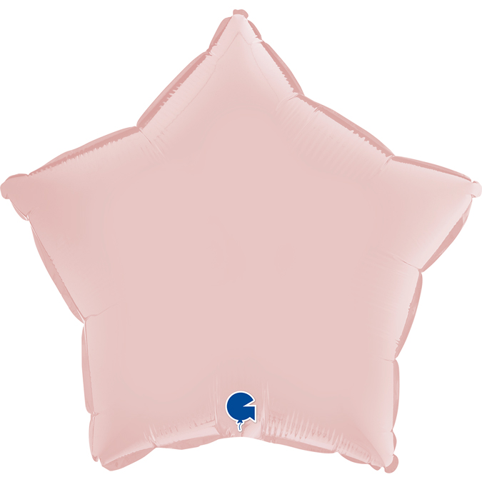 картинка Шар (18''/46 см) Звезда, Розовый, Сатин, 1 шт. от магазина FiestaGift
