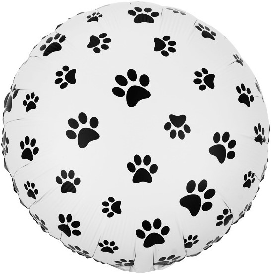 картинка Шар (18''/46 см) Круг, Лапки, 1 шт. от магазина FiestaGift