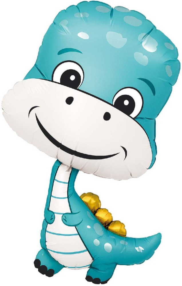 картинка Шар (15''/38 см) Мини-фигура, Динозаврик, 1 шт. от магазина FiestaGift