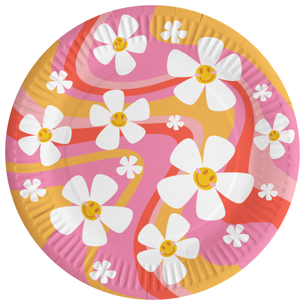 картинка Тарелки (7''/18 см) Ромашки, 6 шт. от магазина FiestaGift