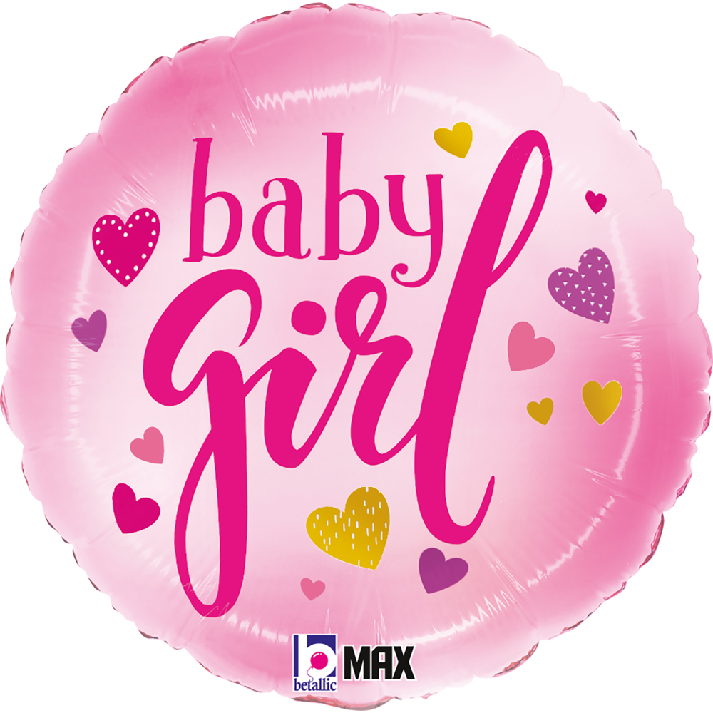 картинка Шар (18''/46 см) Круг, Малышка Девочка, 1 шт. от магазина FiestaGift