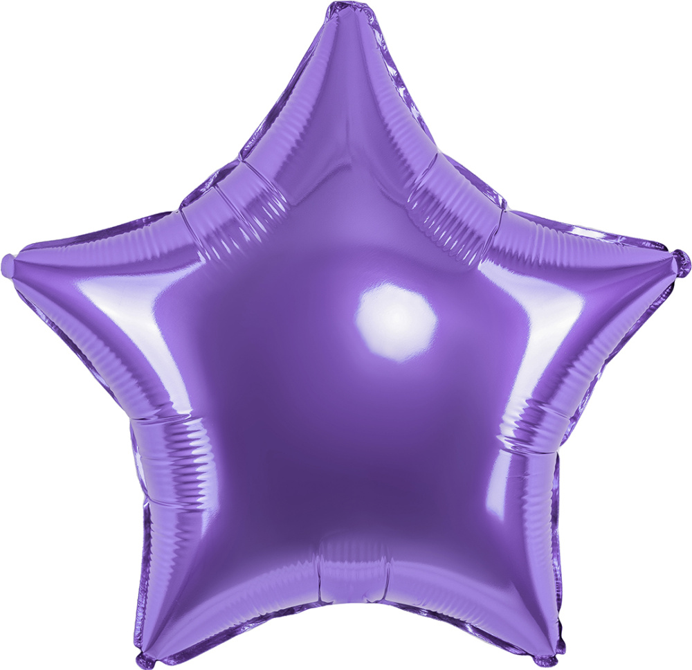картинка Шар (18''/46 см) Звезда, Сиреневый, 1 шт. от магазина FiestaGift