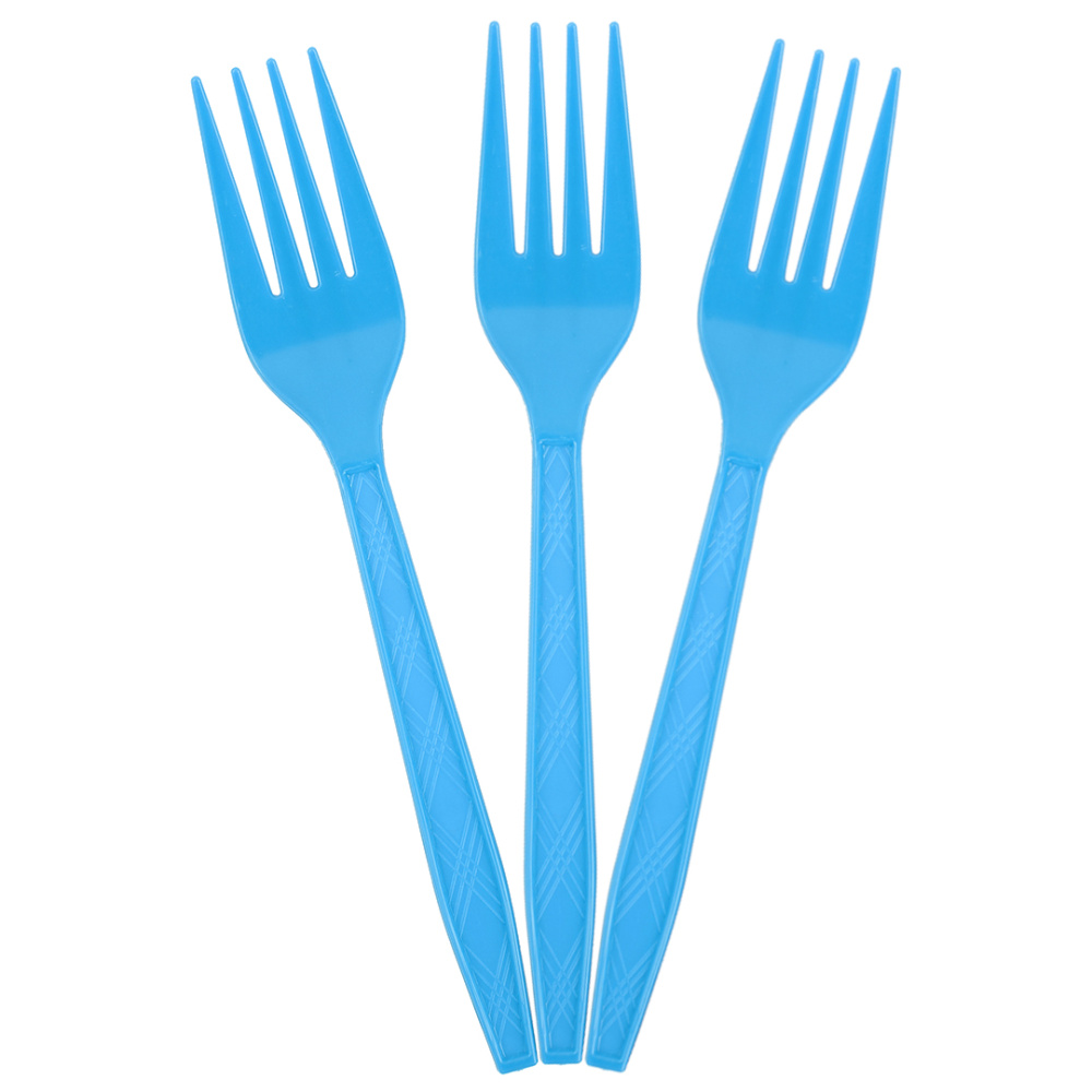 картинка Вилки, Голубой, 15 см, 10 шт. в упак. от магазина FiestaGift