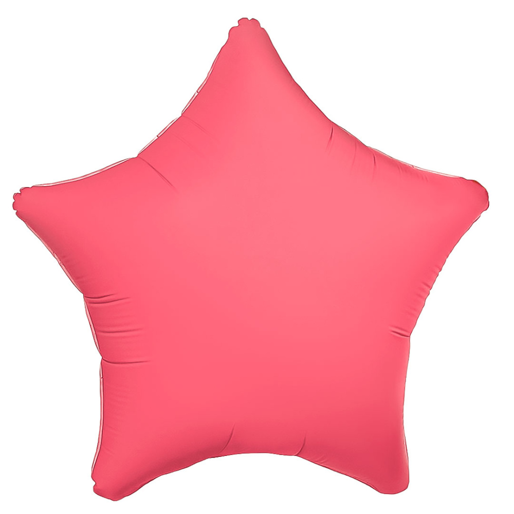 картинка Шар (18''/46 см) Звезда, Розовый, Неон, 1 шт. от магазина FiestaGift