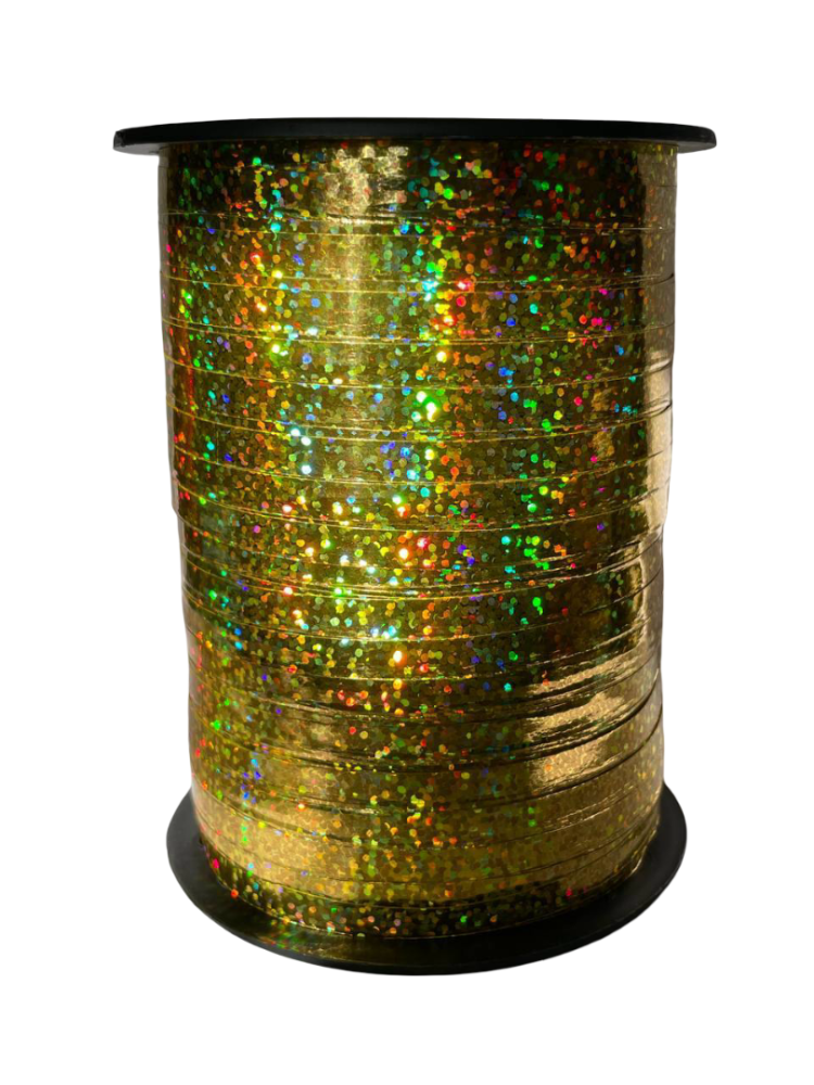 картинка 02 Лента Голография Китай 0,5см*250м (золото) от магазина FiestaGift