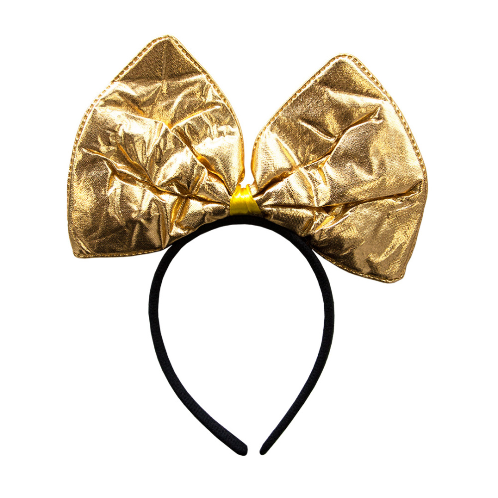 картинка Ободок Бант, Золото, Металлик, 1 шт. от магазина FiestaGift