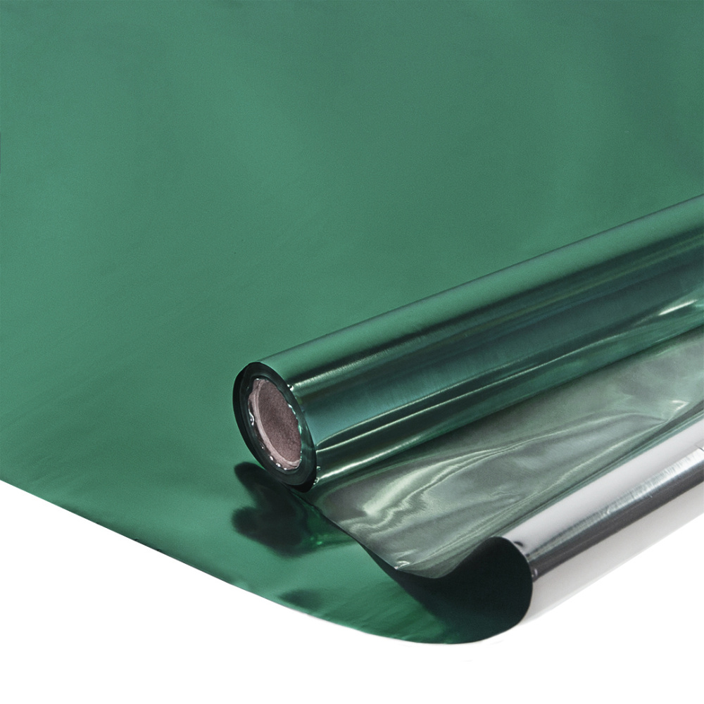 картинка Полисилк 25мкм (1*20 м) Изумрудный/Серебро, 1 шт. от магазина FiestaGift