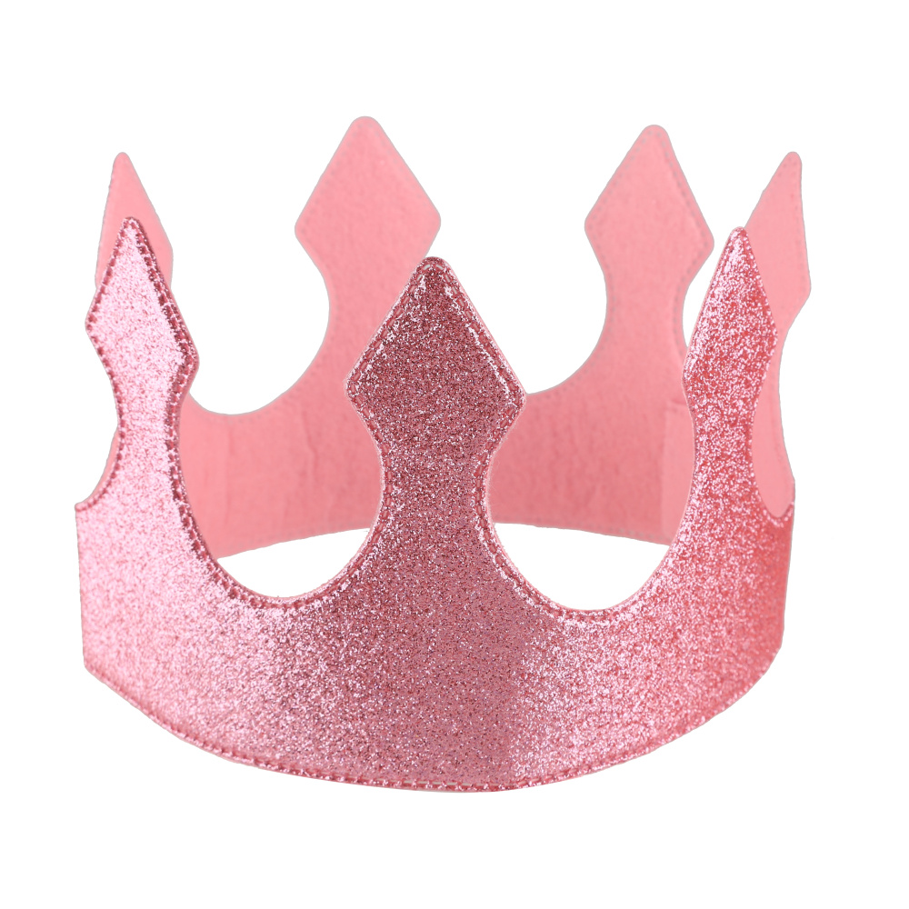 картинка Корона тканевая, Классика, ОГ 58 см, Розовый, 1 шт. от магазина FiestaGift