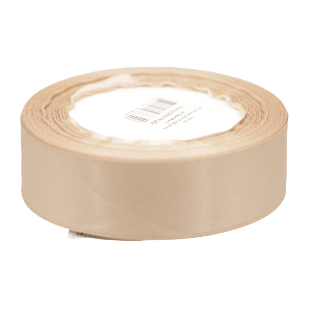 картинка Лента атласная,25mmx25yards, цв.бежевый от магазина FiestaGift