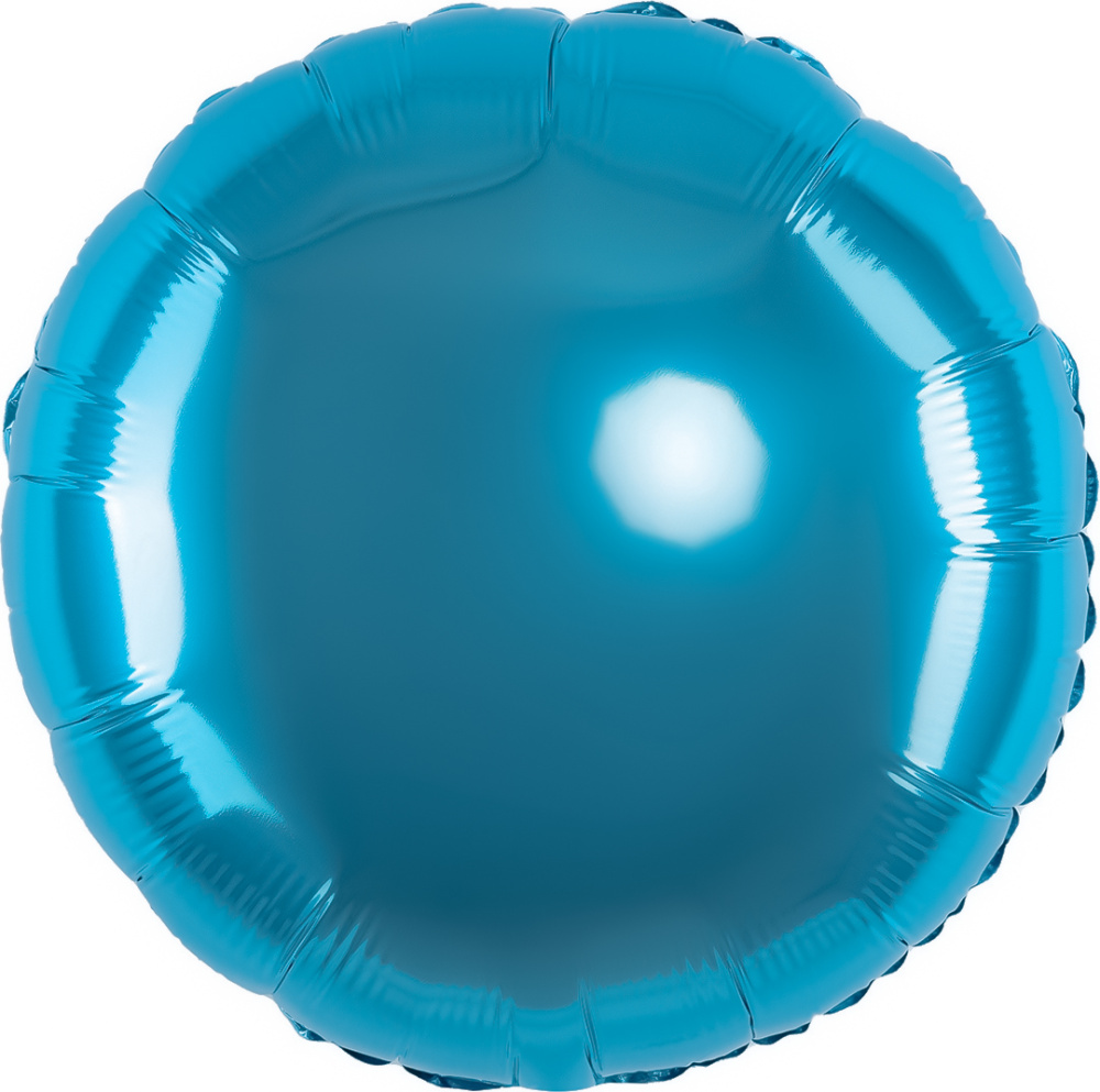 картинка Шар (18''/46 см) Круг, Аквамарин, Сатин, 1 шт. от магазина FiestaGift