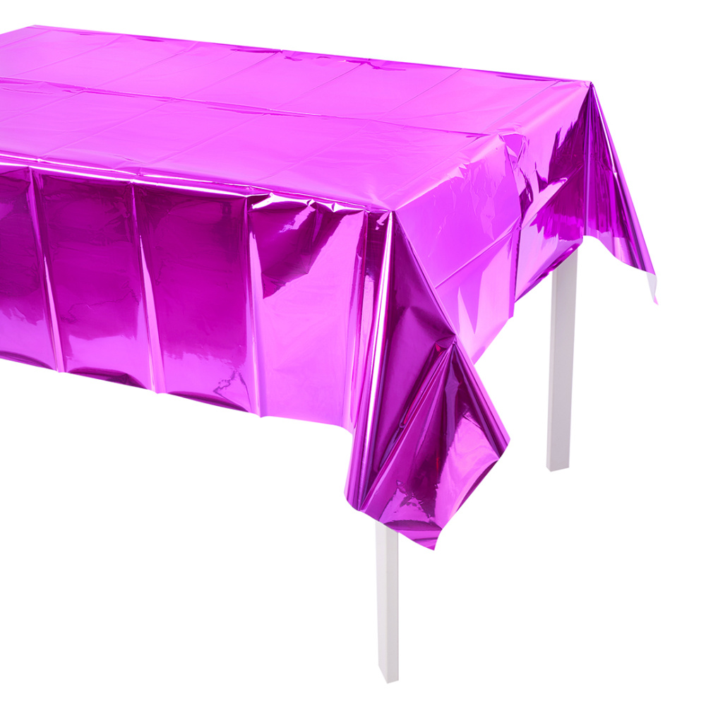 картинка Скатерть одноразовая, Фуше, Металлик, 137*183 см, 1 шт. от магазина FiestaGift